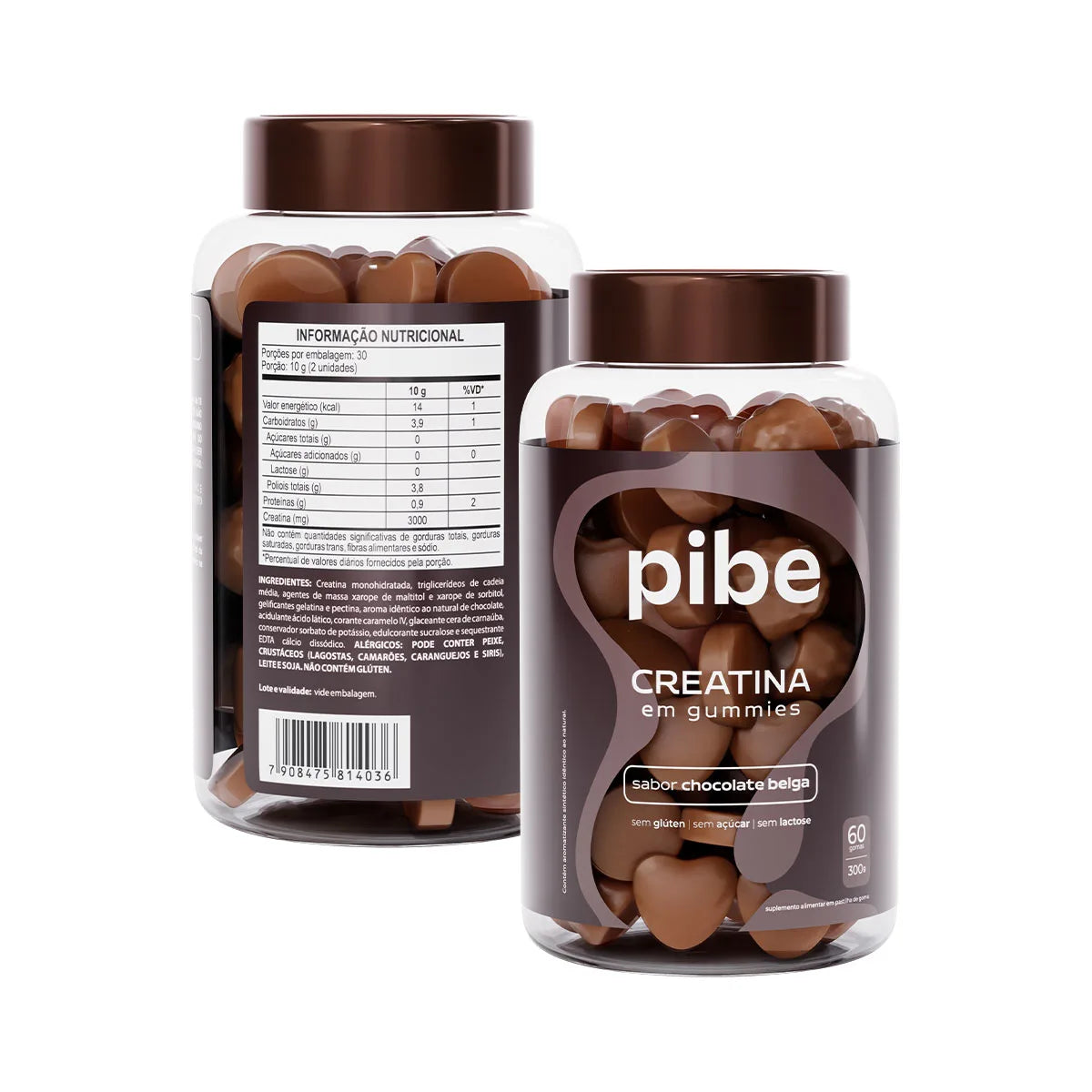 Creatina de Tutti Frutti (60 gomas) + Café (60 gomas) + Chocolate (60 gomas)