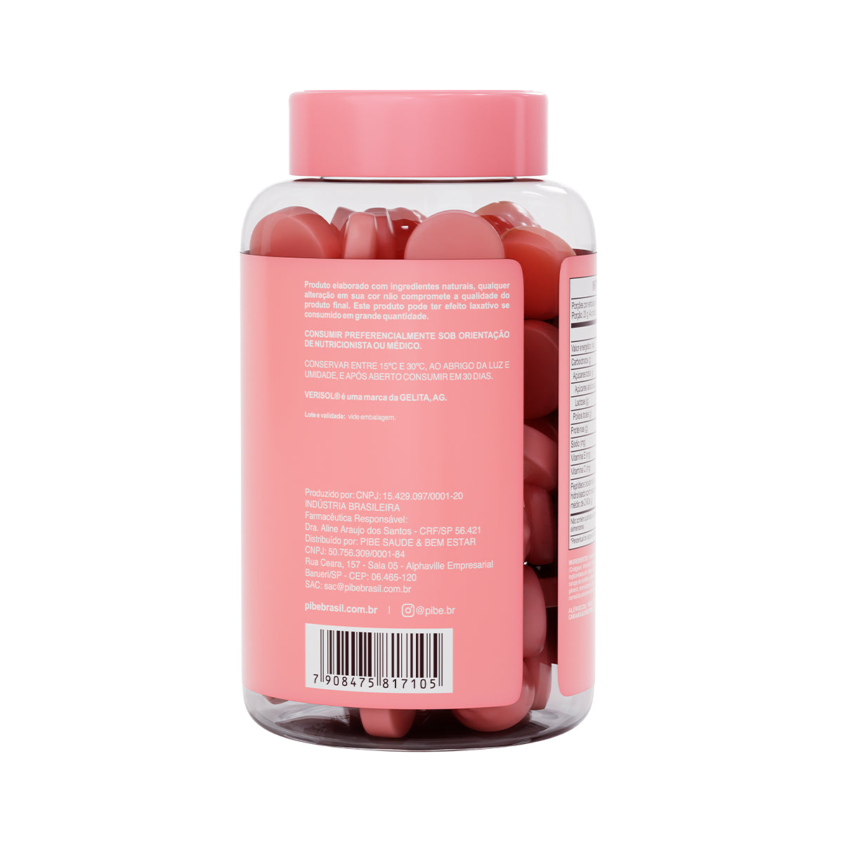 Colágeno em gummies - Frutas Vermelhas (60 gomas)