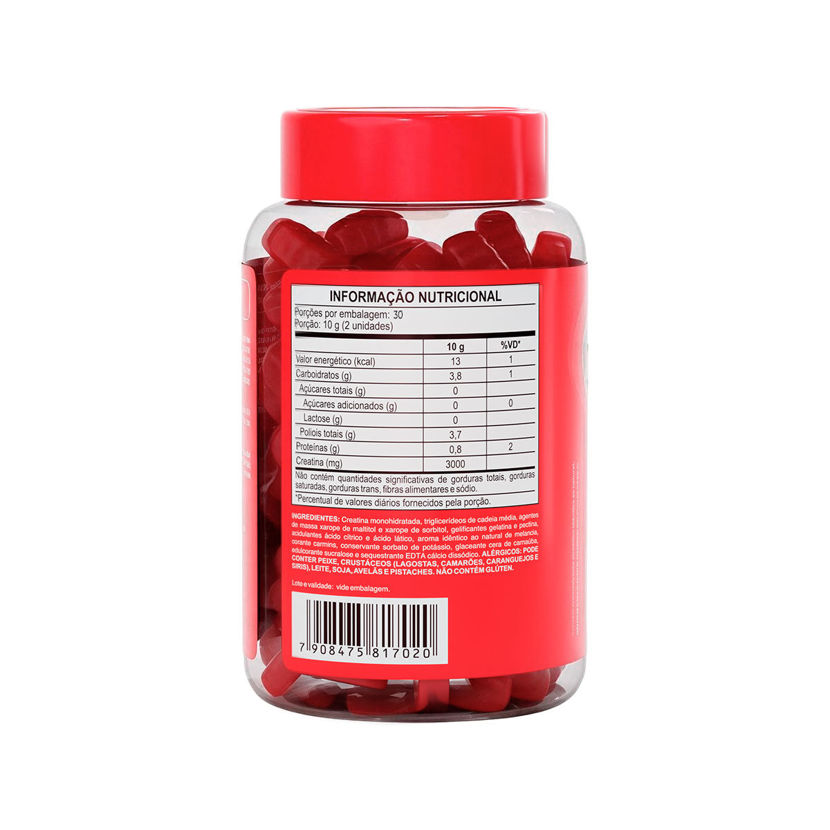 Creatina em gummies - Melancia (60 gomas)