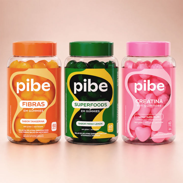 Kit GLP1 - Fibras Tangerina 60G + Creatina Tutti Frutti 60G + Superfoods 60G
