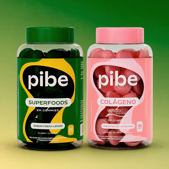 Kit Superfoods Fresh Lemon + Colágeno Frutas Vermelhas (60 gomas)