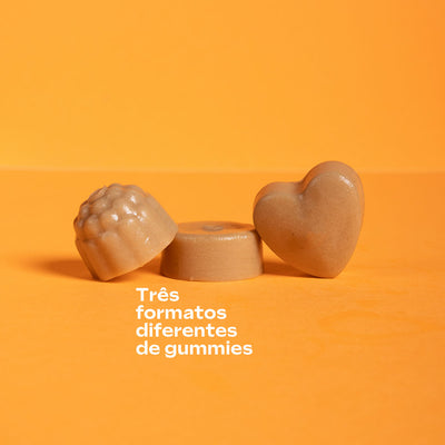 Kit Creatina em Gummies - Sabor Café e Chocolate Belga - 60 Gomas