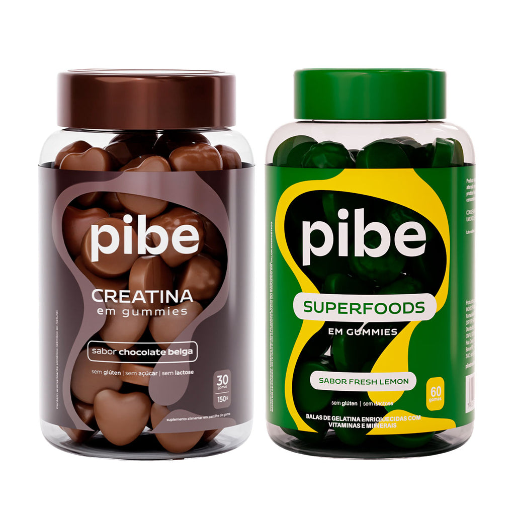 Kit GLP1 - Creatina Chocolate 30G + Superfoods 60G
