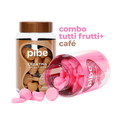 Creatina de Tutti Frutti (30 gomas) + Café (30 gomas) + Whey