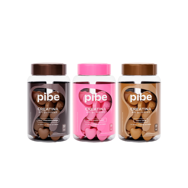 Creatina de Tutti Frutti (30 gomas) + Chocolate (30 gomas) + Café (30 gomas)