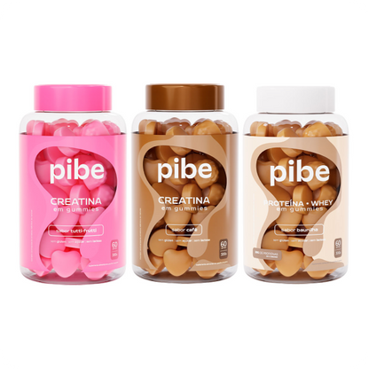 Creatina de Tutti Frutti (60 gomas) + Café (60 gomas) + Whey