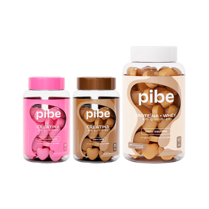 Creatina de Tutti Frutti (30 gomas) + Café (30 gomas) + Whey