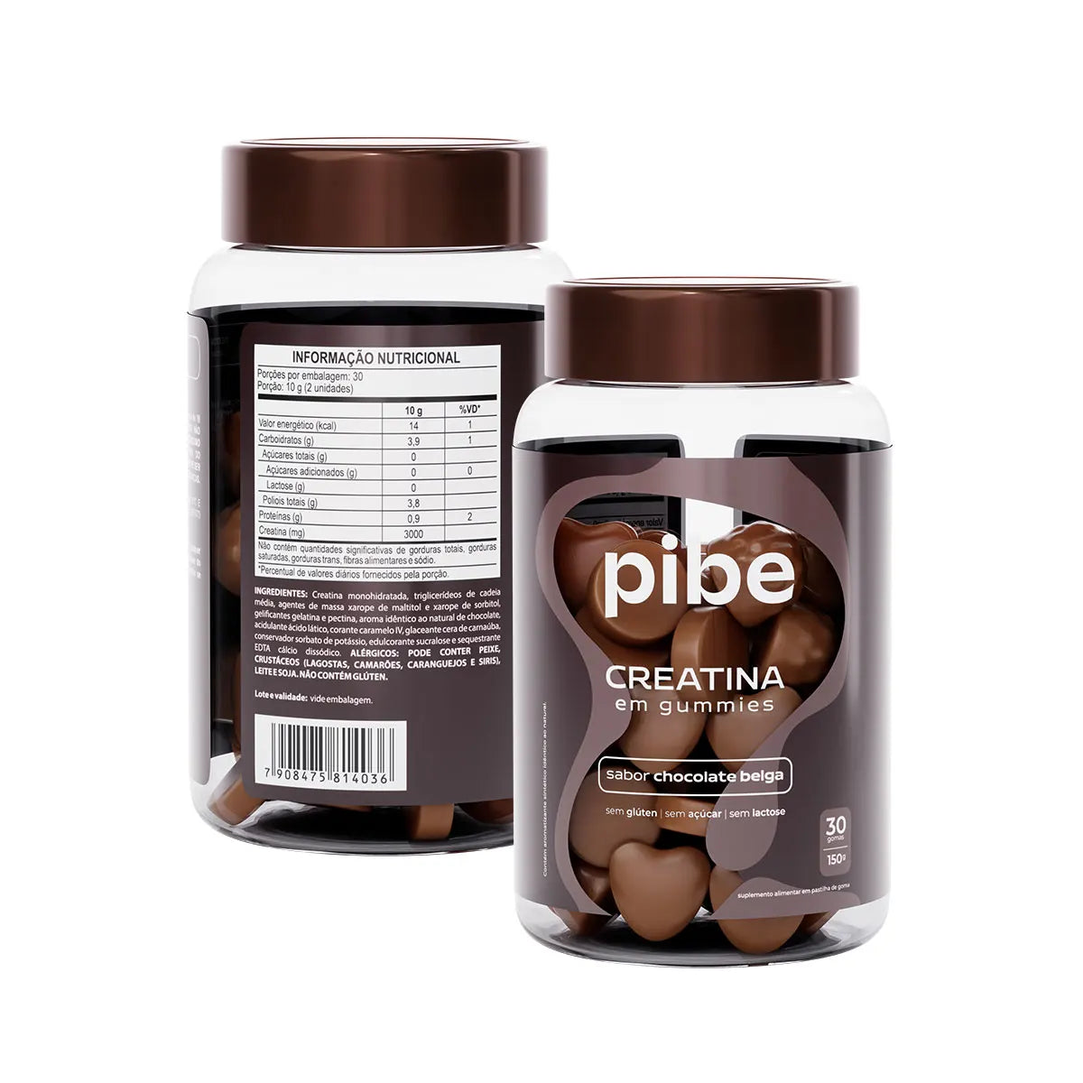 Creatina de Chocolate (30 gomas) + Tutti Frutti (30 gomas) + Whey