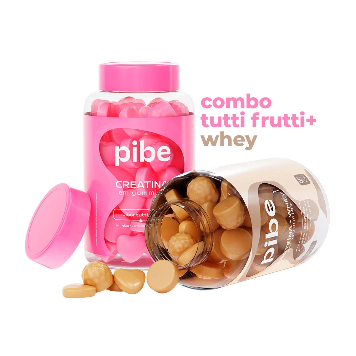 Creatina de Tutti Frutti (60 gomas) + Whey