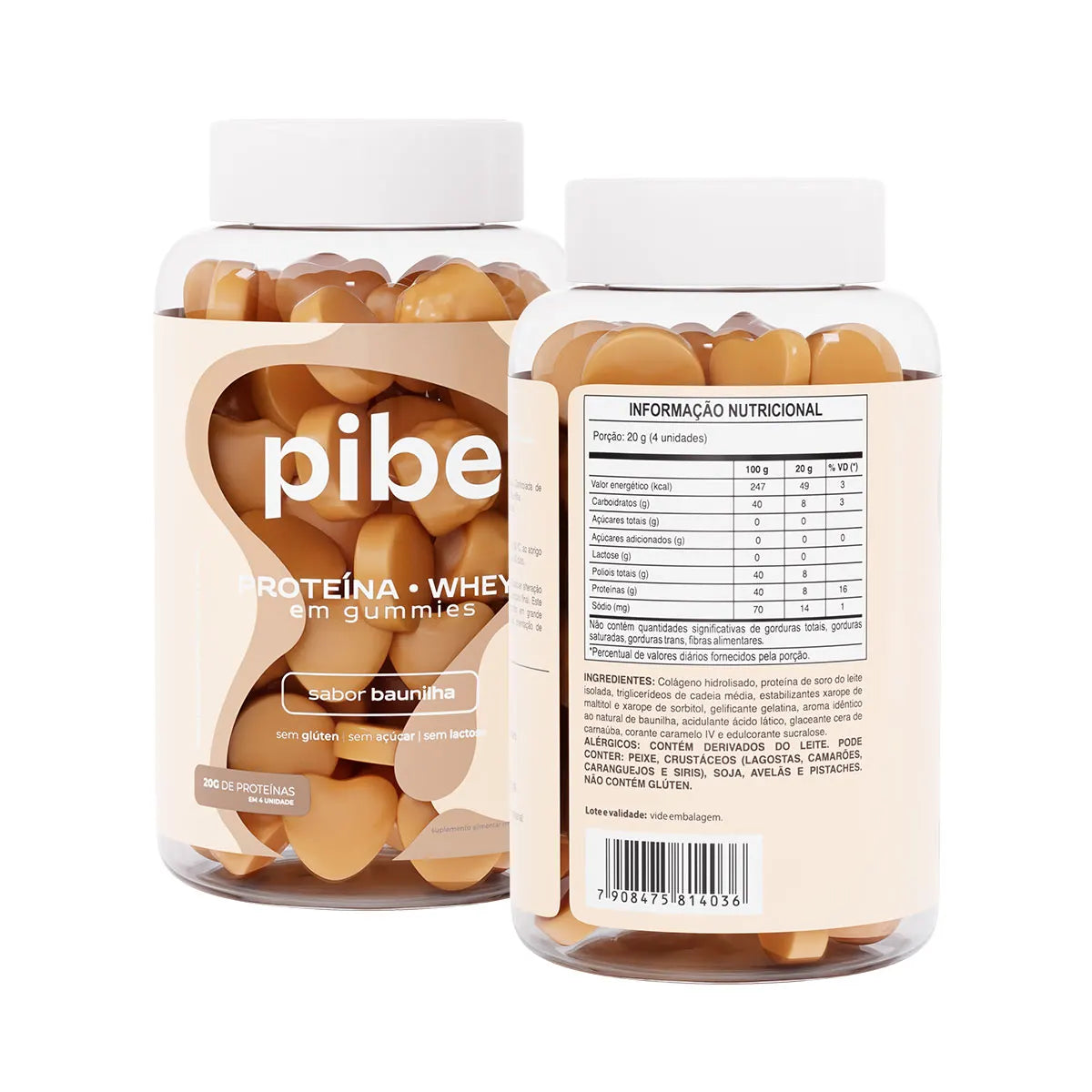 Creatina de Chocolate (60 gomas) + Whey