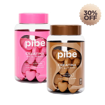 Creatina de Tutti Frutti (30 gomas) + Café (30 gomas) + Whey