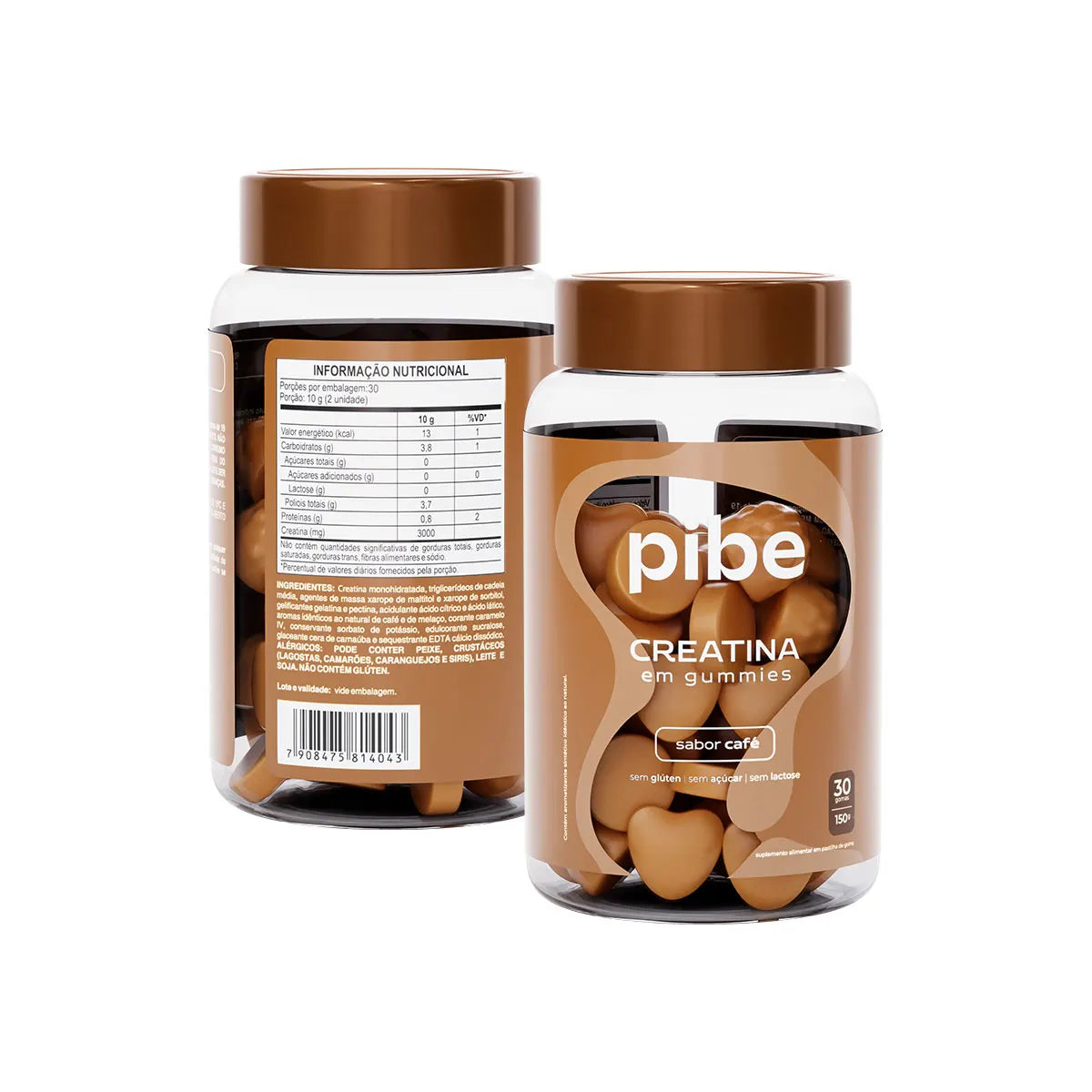 Creatina de Tutti Frutti (30 gomas) + Chocolate (30 gomas) + Café (30 gomas)