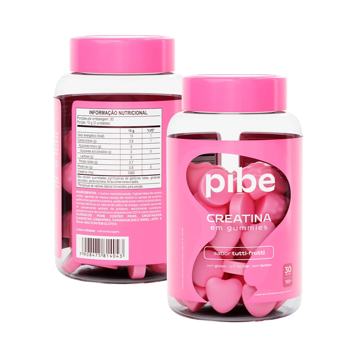 Creatina de Tutti Frutti (30 gomas) + Café (30 gomas) + Whey