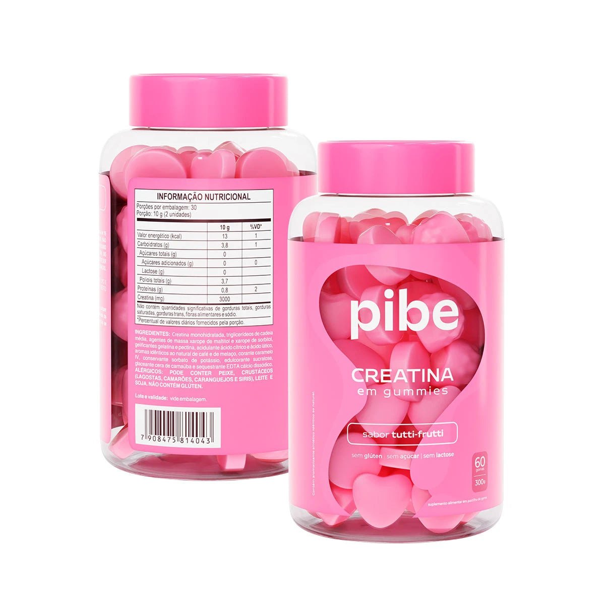 Creatina de Tutti Frutti (60 gomas) + Café (60 gomas) + Whey